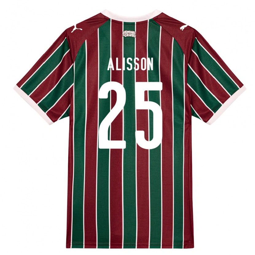 Danxen Kinder Alisson Euler De Freitas Castro #25 Grün Burgund Weiß Heimtrikot Trikot 2026/27 T-Shirt Schweiz