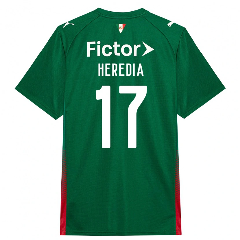 Danxen Kinder Jesus Heredia #17 Grün Rot Weiß Heimtrikot Trikot 2026/27 T-Shirt Schweiz