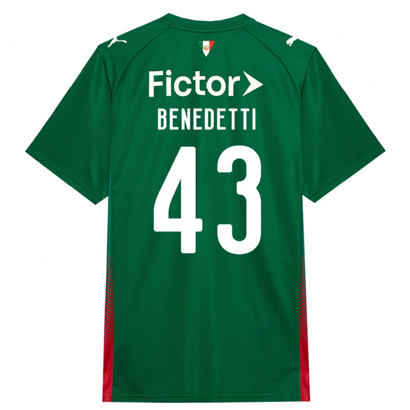 Danxen Kinder Luis Benedetti #43 Grün Rot Weiß Heimtrikot Trikot 2026/27 T-Shirt Schweiz