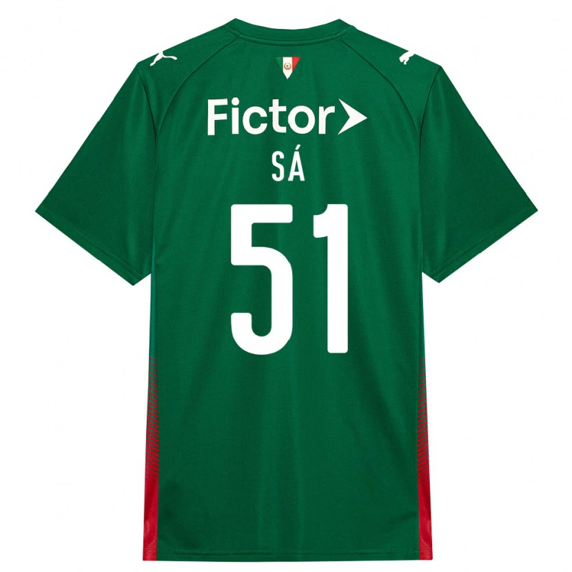 Danxen Kinder Luiz Sá #51 Grün Rot Weiß Heimtrikot Trikot 2026/27 T-Shirt Schweiz