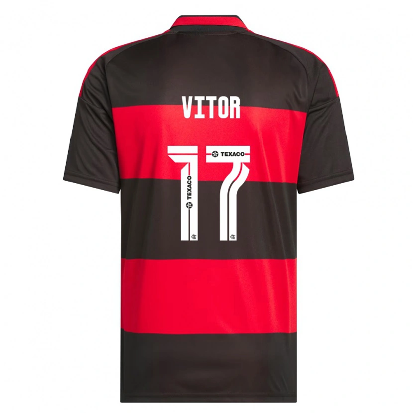 Danxen Kinder João Vitor #17 Rot Schwarz Weiß Heimtrikot Trikot 2026/27 T-Shirt Schweiz