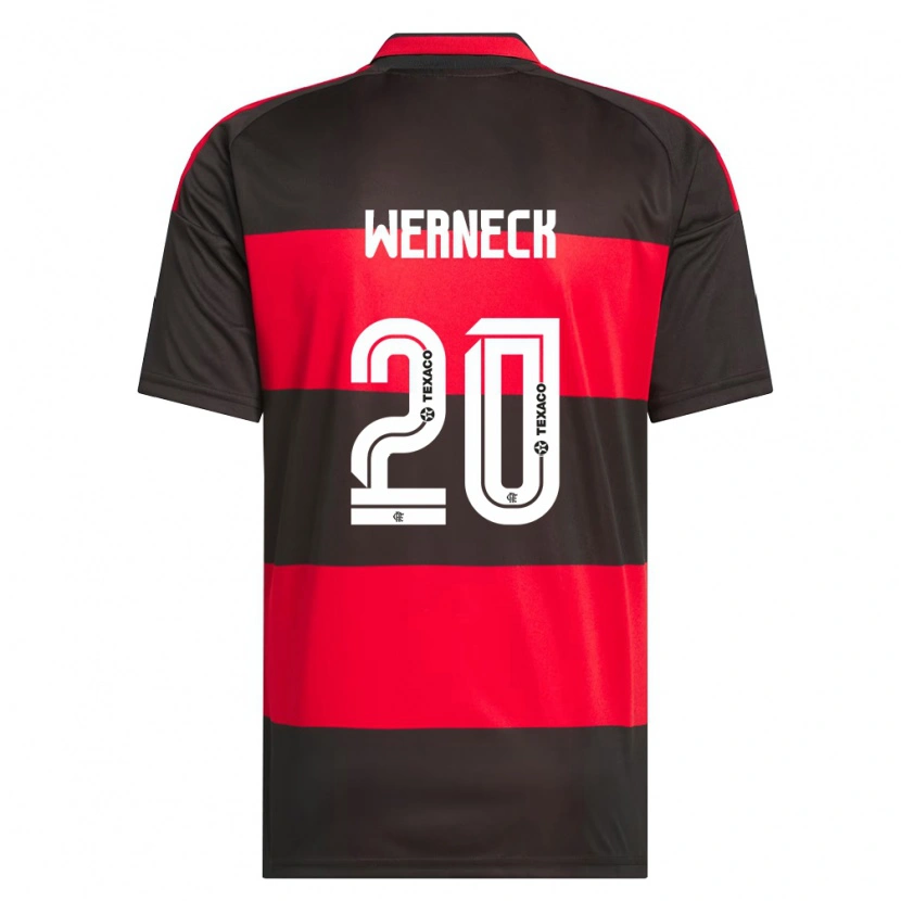 Danxen Kinder Gabriel Werneck #20 Rot Schwarz Weiß Heimtrikot Trikot 2026/27 T-Shirt Schweiz