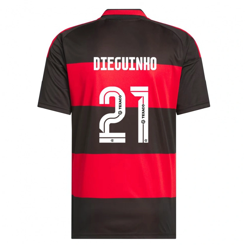 Danxen Kinder Diego Guimarães Das Neves #21 Rot Schwarz Weiß Heimtrikot Trikot 2026/27 T-Shirt Schweiz