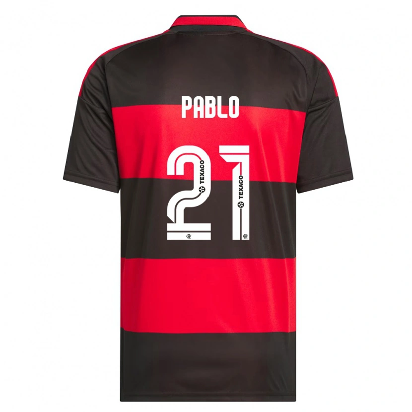 Danxen Kinder Pablo #21 Rot Schwarz Weiß Heimtrikot Trikot 2026/27 T-Shirt Schweiz