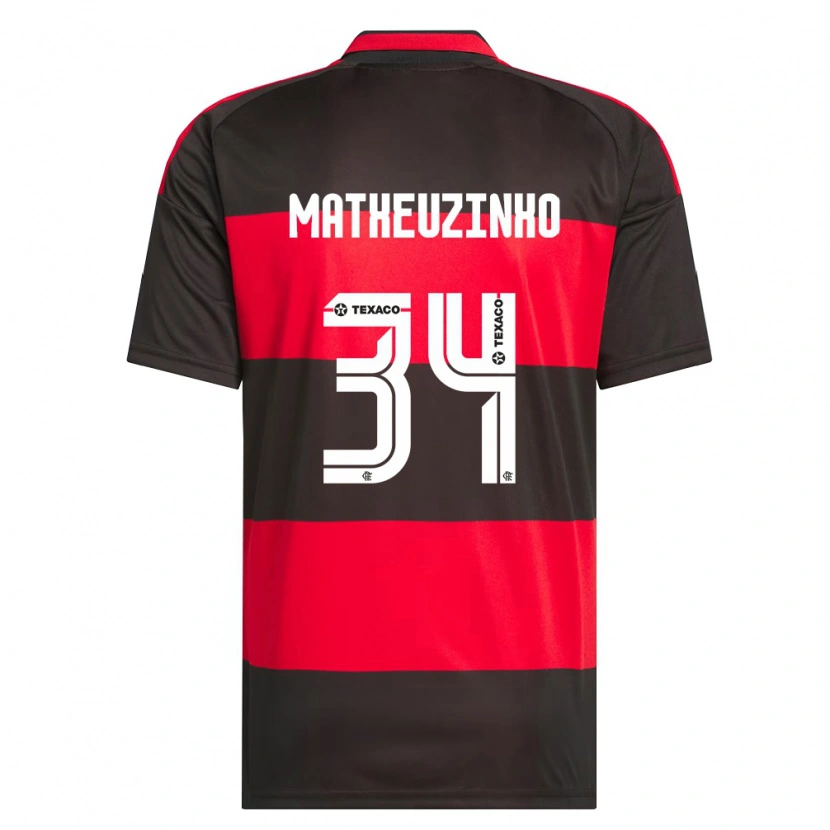 Danxen Kinder Matheuzinho #34 Rot Schwarz Weiß Heimtrikot Trikot 2026/27 T-Shirt Schweiz