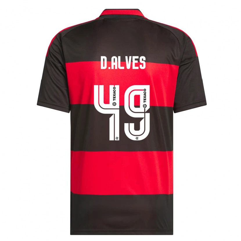Danxen Kinder Dyogo Alves #49 Rot Schwarz Weiß Heimtrikot Trikot 2026/27 T-Shirt Schweiz