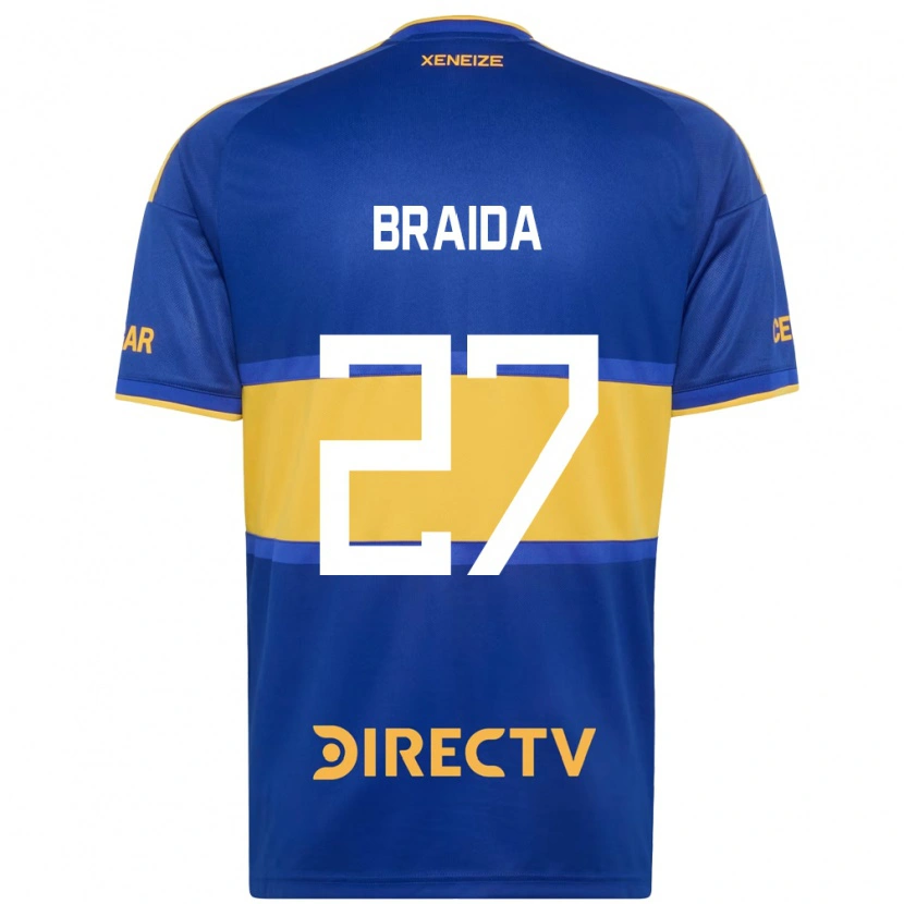 Danxen Kinder Malcom Braida #27 Königsblau Gelb Heimtrikot Trikot 2026/27 T-Shirt Schweiz