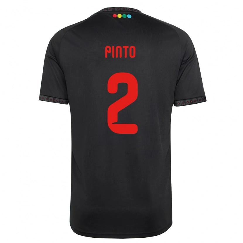 Danxen Kinder Matías Pinto #2 Schwarz Rot Auswärtstrikot Trikot 2026/27 T-Shirt Schweiz