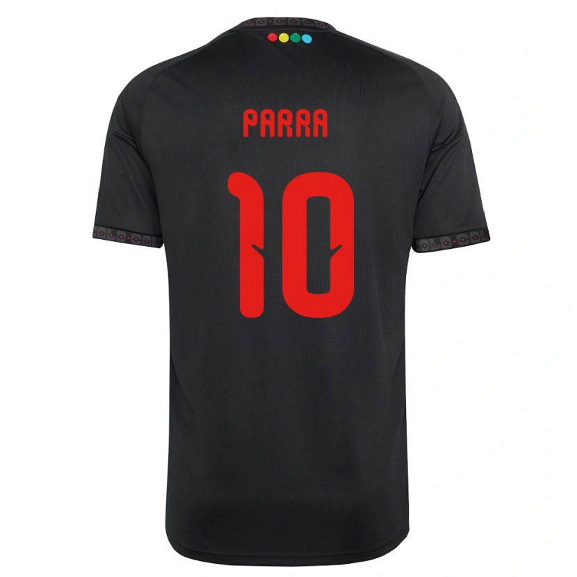 Danxen Kinder Pablo Parra #10 Schwarz Rot Auswärtstrikot Trikot 2026/27 T-Shirt Schweiz