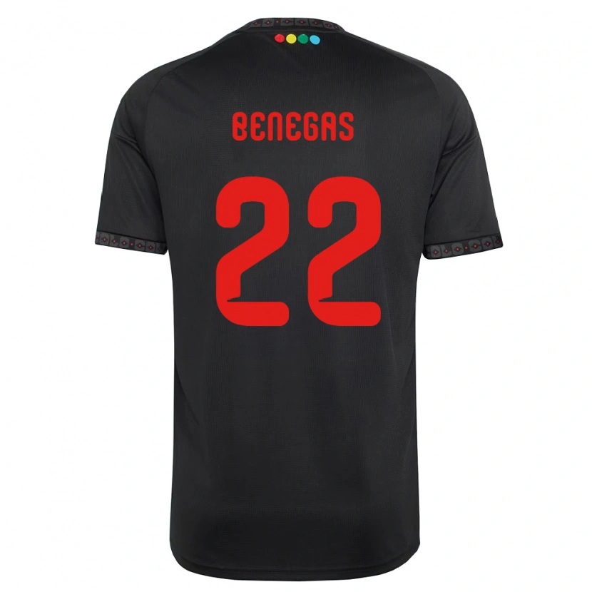 Danxen Kinder Leandro Benegas #22 Schwarz Rot Auswärtstrikot Trikot 2026/27 T-Shirt Schweiz