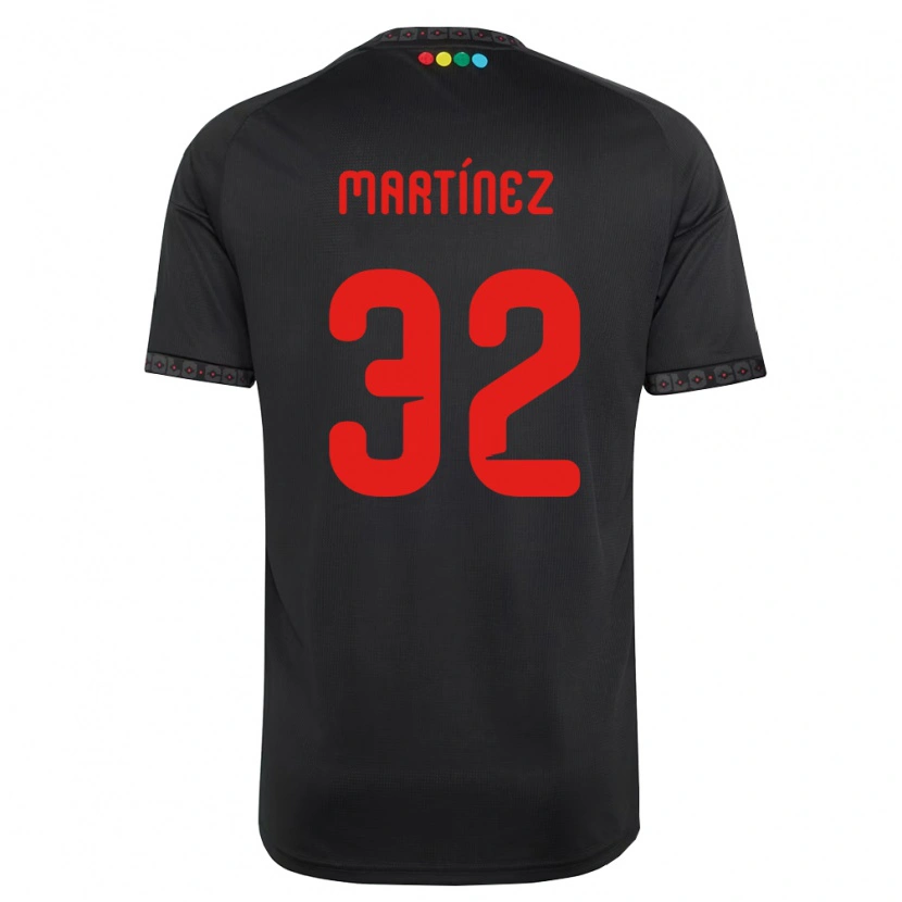 Danxen Kinder Vicente Martínez #32 Schwarz Rot Auswärtstrikot Trikot 2026/27 T-Shirt Schweiz
