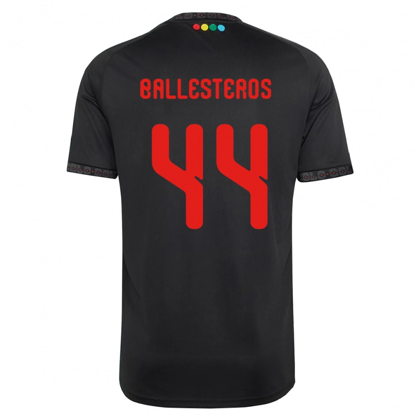 Danxen Kinder Martín Ballesteros #44 Schwarz Rot Auswärtstrikot Trikot 2026/27 T-Shirt Schweiz