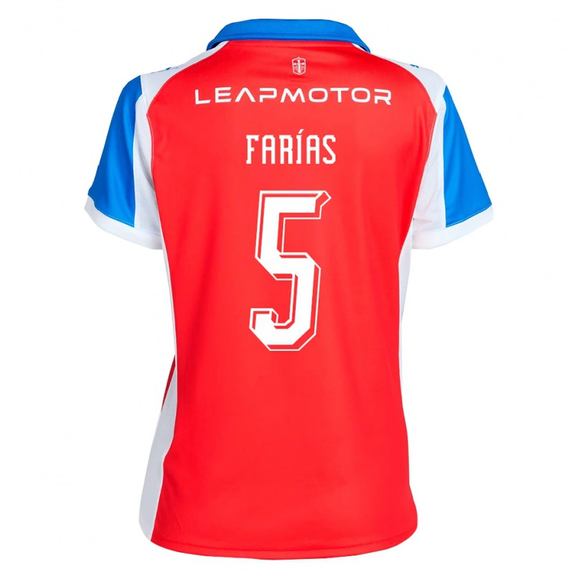 Danxen Kinder Agustín Farías #5 Rot Blau Auswärtstrikot Trikot 2026/27 T-Shirt Schweiz