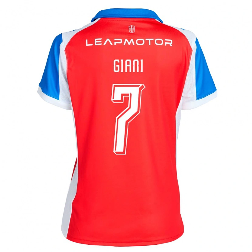 Danxen Kinder Justo Giani #7 Rot Blau Auswärtstrikot Trikot 2026/27 T-Shirt Schweiz