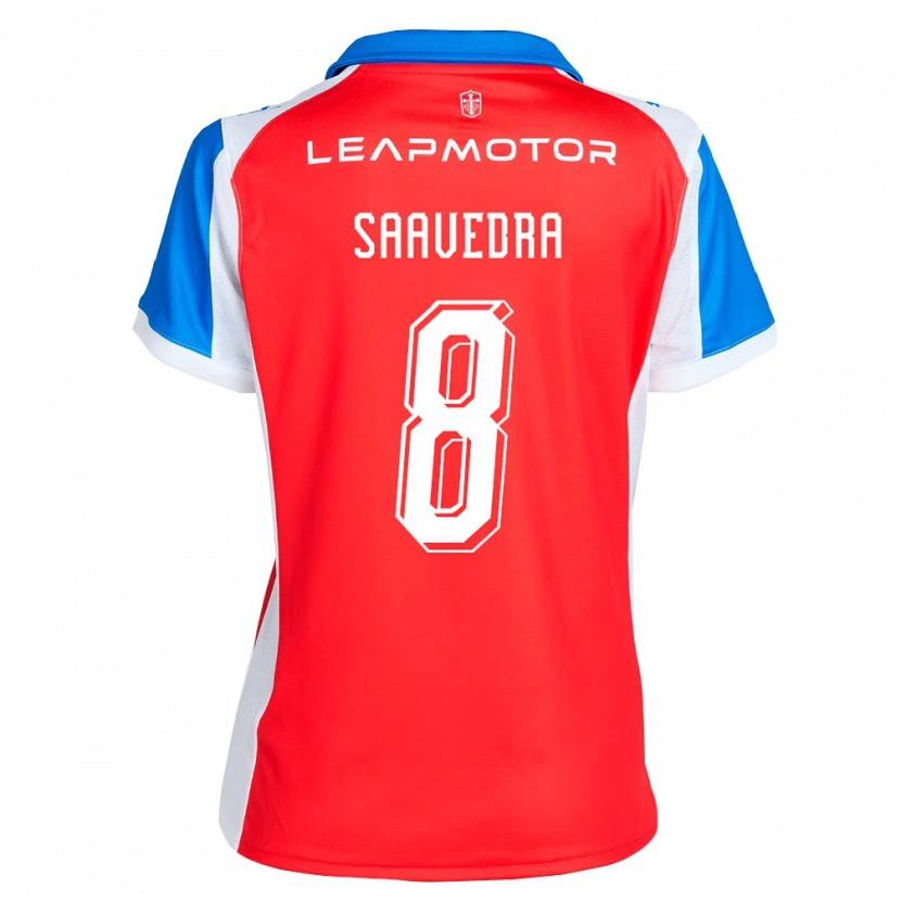 Danxen Kinder Ignacio Saavedra #8 Rot Blau Auswärtstrikot Trikot 2026/27 T-Shirt Schweiz