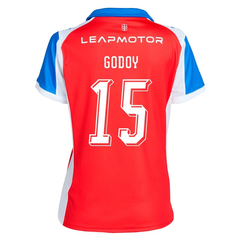 Danxen Kinder Martín Godoy #15 Rot Blau Auswärtstrikot Trikot 2026/27 T-Shirt Schweiz