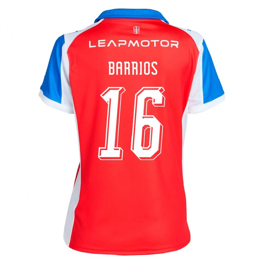 Danxen Kinder Martín Barrios #16 Rot Blau Auswärtstrikot Trikot 2026/27 T-Shirt Schweiz