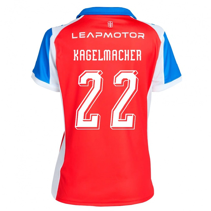 Danxen Kinder Gary Kagelmacher #22 Rot Blau Auswärtstrikot Trikot 2026/27 T-Shirt Schweiz