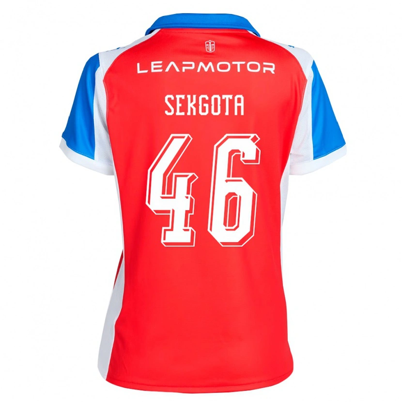 Danxen Kinder Jeffrey Sekgota #46 Rot Blau Auswärtstrikot Trikot 2026/27 T-Shirt Schweiz