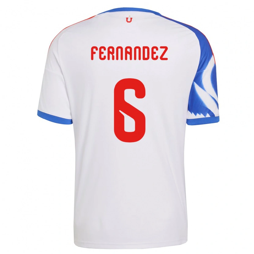 Danxen Kinder Nicolás Fernández #6 Weiß Marineblau Auswärtstrikot Trikot 2026/27 T-Shirt Schweiz