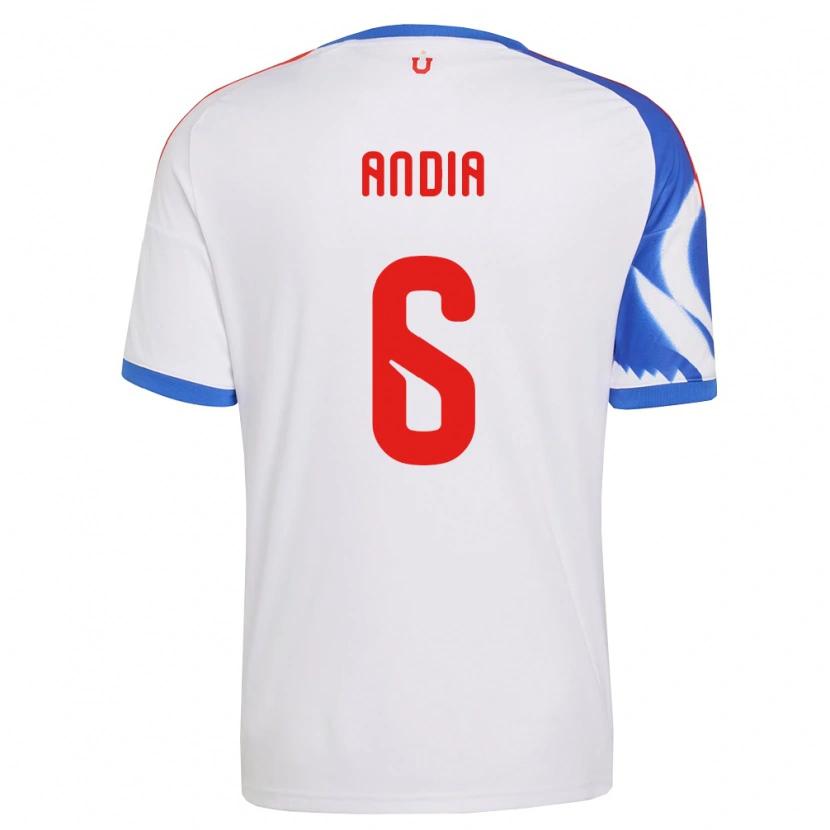 Danxen Kinder Yonathan Andía #6 Weiß Marineblau Auswärtstrikot Trikot 2026/27 T-Shirt Schweiz