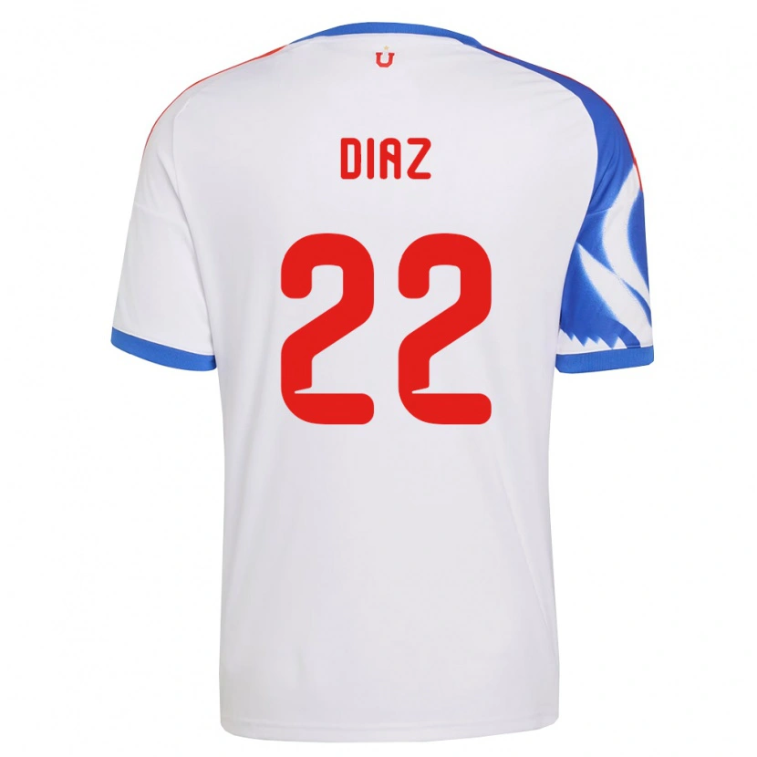 Danxen Kinder Valentina Díaz #22 Weiß Marineblau Auswärtstrikot Trikot 2026/27 T-Shirt Schweiz