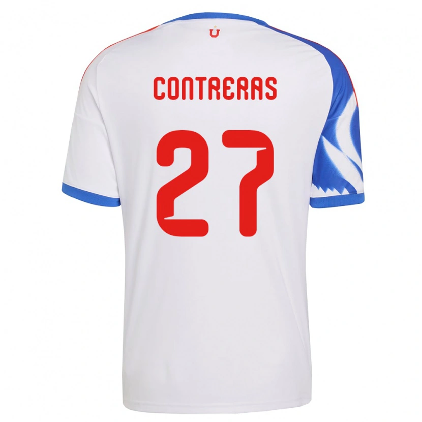 Danxen Kinder Rodrigo Contreras #27 Weiß Marineblau Auswärtstrikot Trikot 2026/27 T-Shirt Schweiz