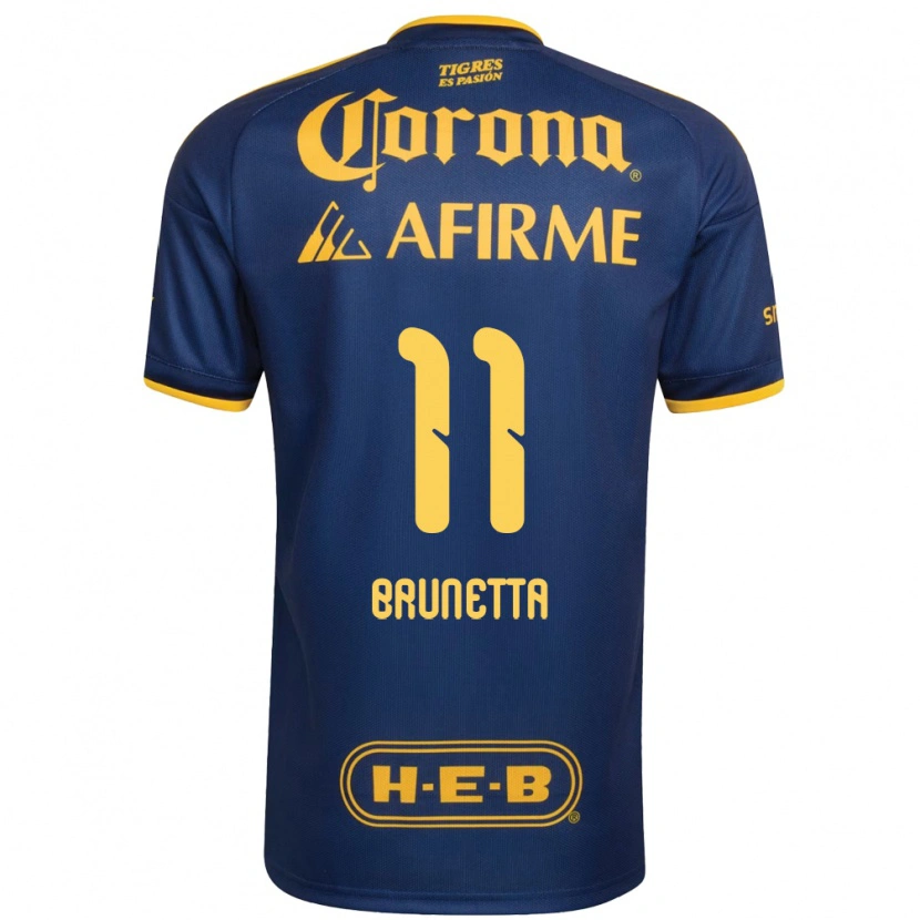 Danxen Kinder Juan Brunetta #11 Königsblau Gelb Auswärtstrikot Trikot 2026/27 T-Shirt Schweiz