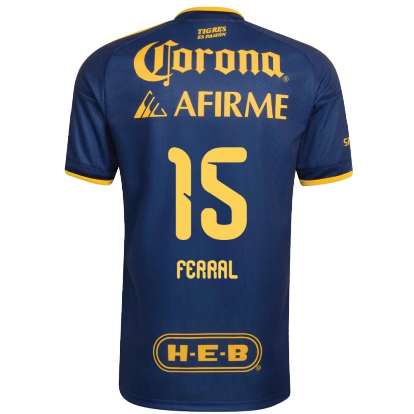 Danxen Kinder Cristina Ferral #15 Königsblau Gelb Auswärtstrikot Trikot 2026/27 T-Shirt Schweiz