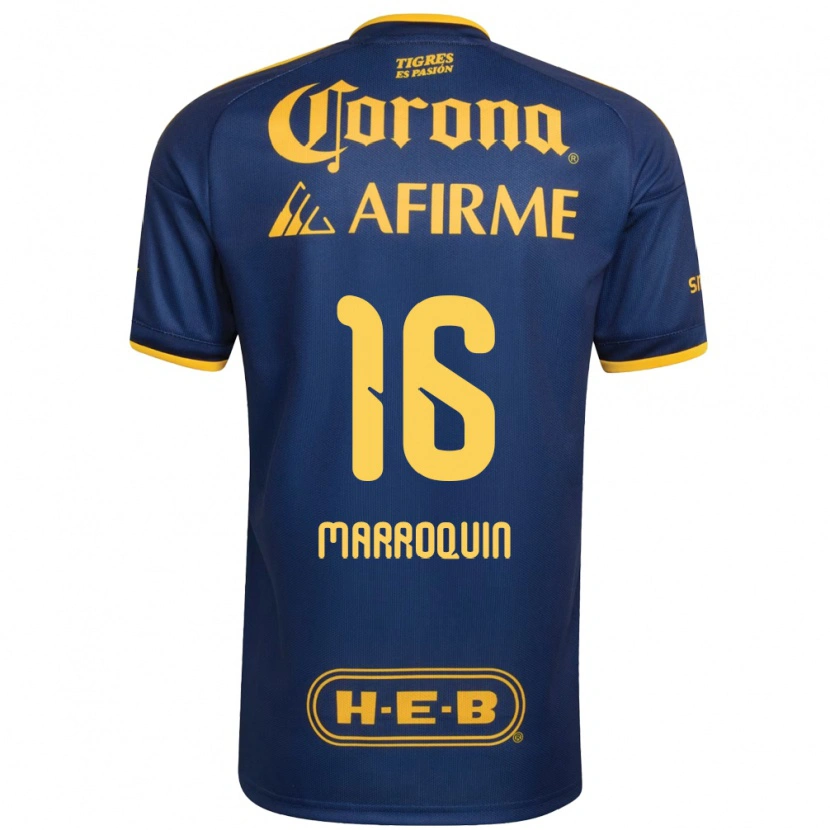 Danxen Kinder Ammanda Marroquin #16 Königsblau Gelb Auswärtstrikot Trikot 2026/27 T-Shirt Schweiz