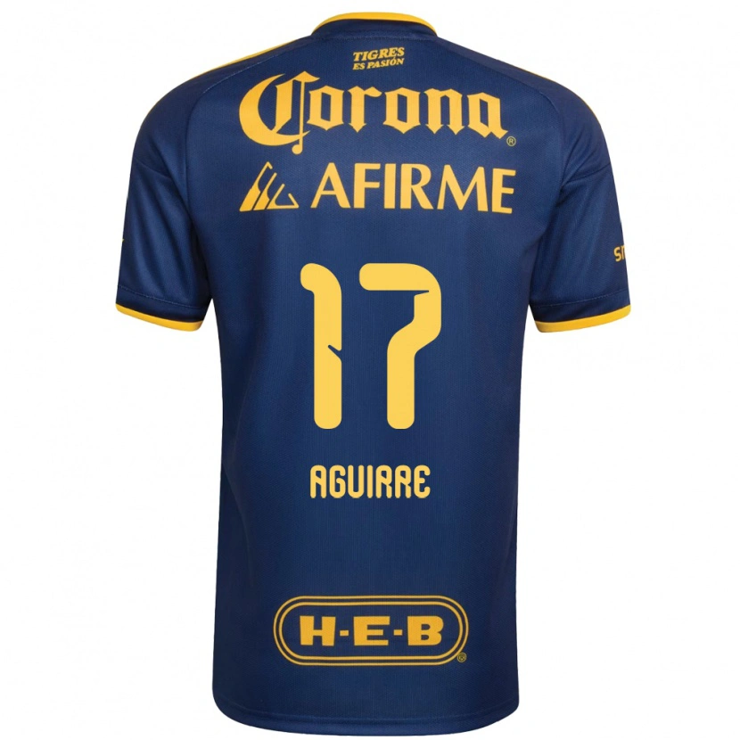 Danxen Kinder Rodrigo Aguirre #17 Königsblau Gelb Auswärtstrikot Trikot 2026/27 T-Shirt Schweiz