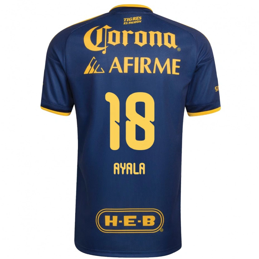 Danxen Kinder David Ayala #18 Königsblau Gelb Auswärtstrikot Trikot 2026/27 T-Shirt Schweiz