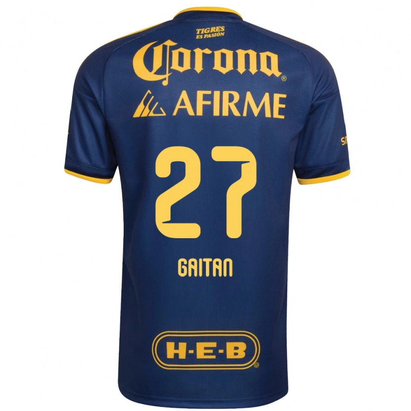Danxen Kinder Natalia Gaitan #27 Königsblau Gelb Auswärtstrikot Trikot 2026/27 T-Shirt Schweiz