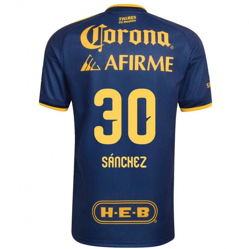 Danxen Kinder Diego Sánchez #30 Königsblau Gelb Auswärtstrikot Trikot 2026/27 T-Shirt Schweiz
