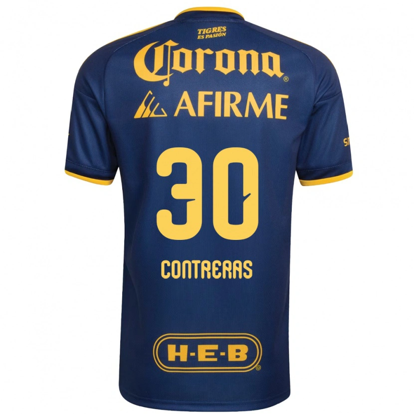 Danxen Kinder Lizeth Contreras #30 Königsblau Gelb Auswärtstrikot Trikot 2026/27 T-Shirt Schweiz