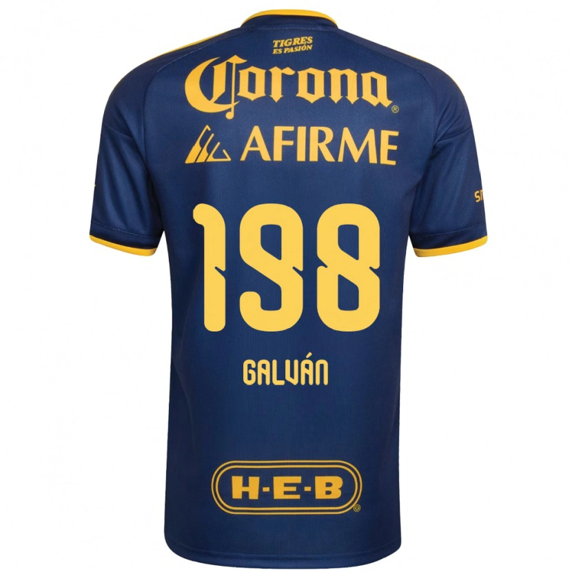 Danxen Kinder Isac Galván #198 Königsblau Gelb Auswärtstrikot Trikot 2026/27 T-Shirt Schweiz