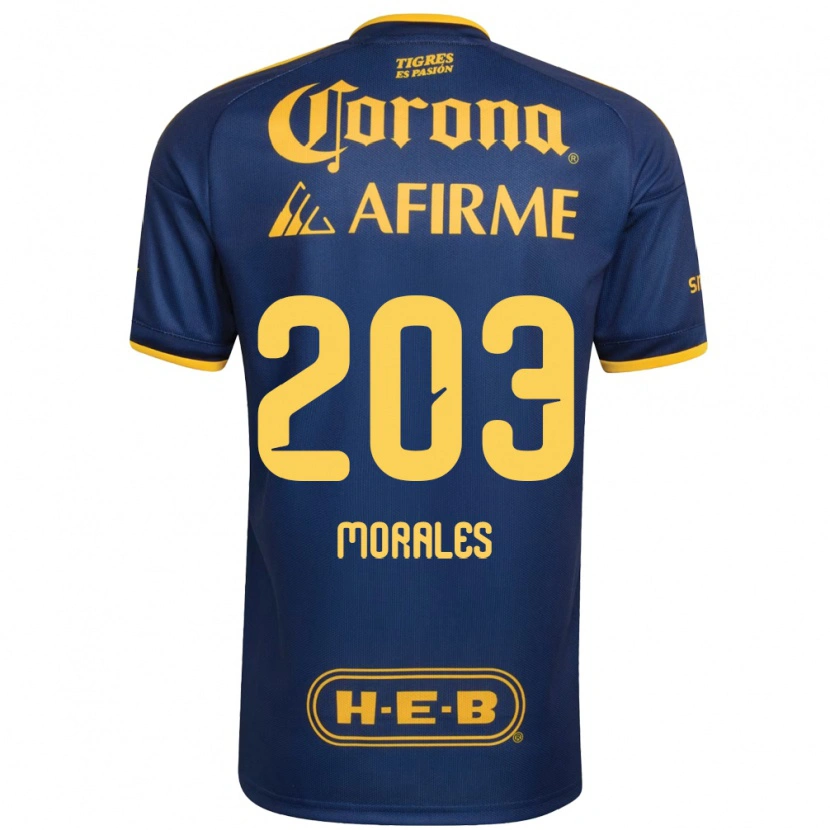 Danxen Kinder Carlos Morales #203 Königsblau Gelb Auswärtstrikot Trikot 2026/27 T-Shirt Schweiz