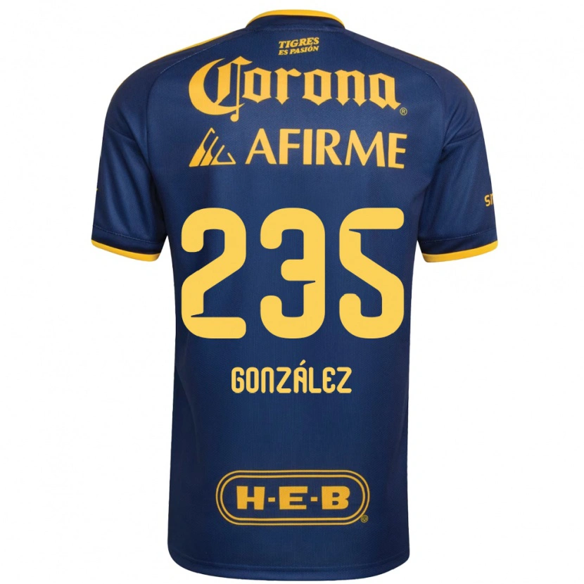 Danxen Kinder Mauricio González #235 Königsblau Gelb Auswärtstrikot Trikot 2026/27 T-Shirt Schweiz