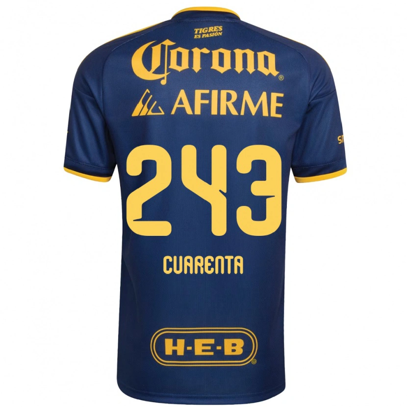 Danxen Kinder Brandón Cuarenta #243 Königsblau Gelb Auswärtstrikot Trikot 2026/27 T-Shirt Schweiz