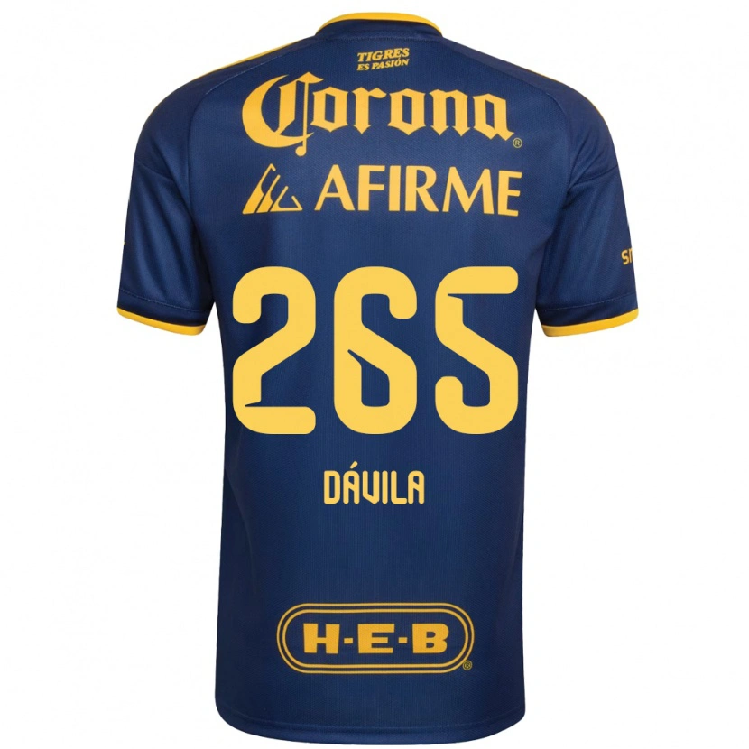 Danxen Kinder Emiliano Dávila #265 Königsblau Gelb Auswärtstrikot Trikot 2026/27 T-Shirt Schweiz