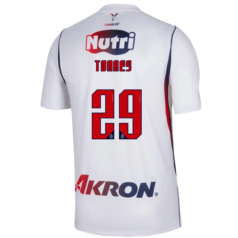 Danxen Kinder Alan Torres #29 Rot Weiß Marineblau Auswärtstrikot Trikot 2026/27 T-Shirt Schweiz