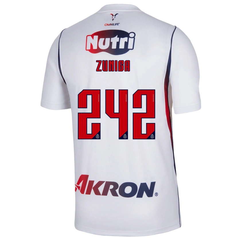 Danxen Kinder Landon Zuniga #242 Rot Weiß Marineblau Auswärtstrikot Trikot 2026/27 T-Shirt Schweiz