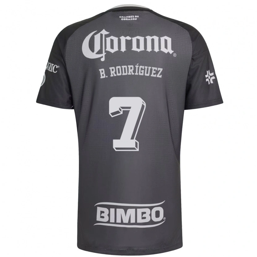 Danxen Kinder Brian Rodríguez #7 Grau Weiß Schwarz Auswärtstrikot Trikot 2026/27 T-Shirt Schweiz