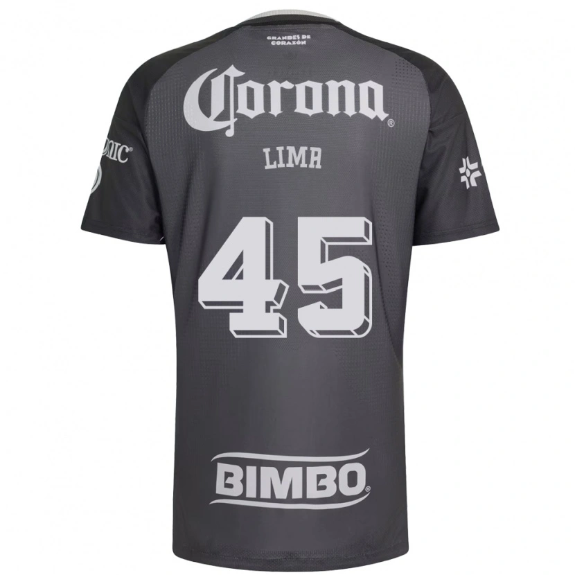 Danxen Kinder Vinícius Moreira De Lima #45 Grau Weiß Schwarz Auswärtstrikot Trikot 2026/27 T-Shirt Schweiz