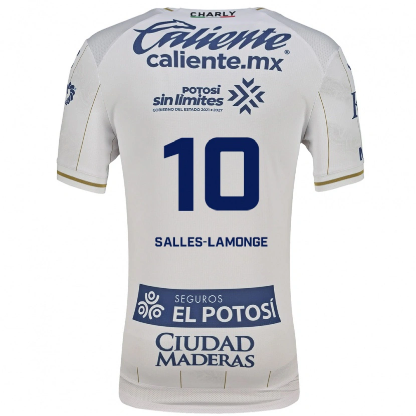 Danxen Kinder Sébastien Salles-Lamonge #10 Weiß Blau Auswärtstrikot Trikot 2026/27 T-Shirt Schweiz