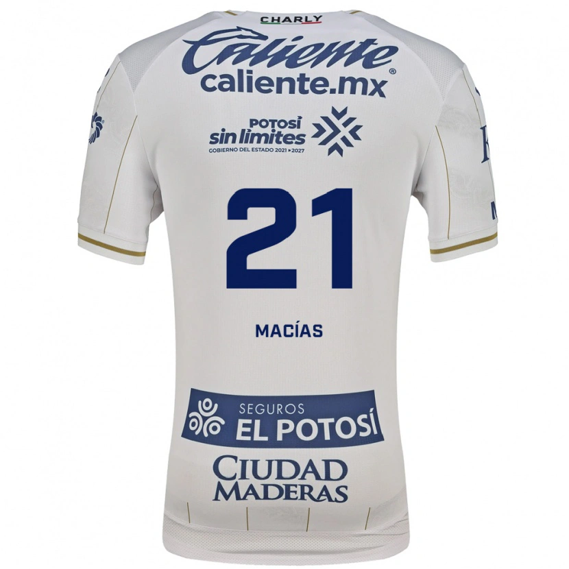 Danxen Kinder Óscar Macías #21 Weiß Blau Auswärtstrikot Trikot 2026/27 T-Shirt Schweiz