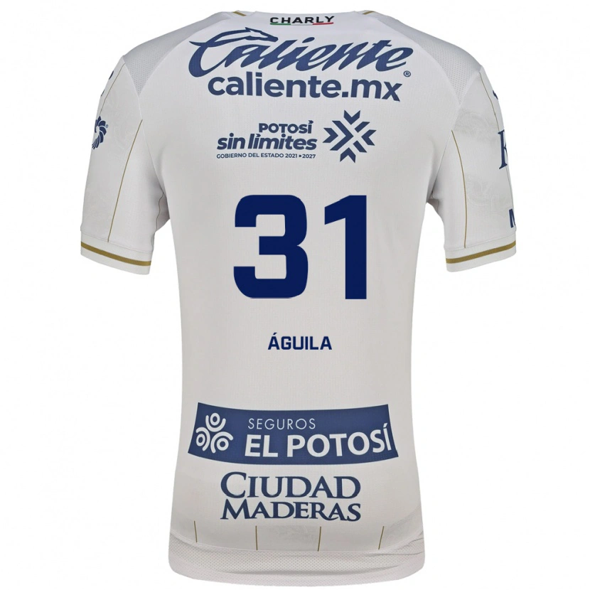 Danxen Kinder Eduardo Águila #31 Weiß Blau Auswärtstrikot Trikot 2026/27 T-Shirt Schweiz