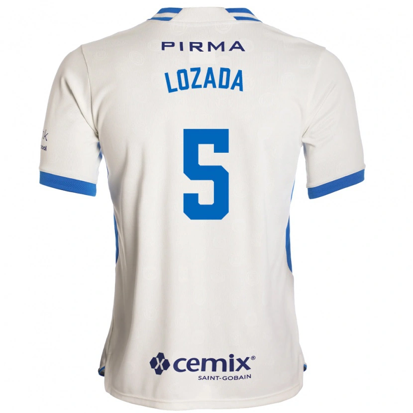 Danxen Kinder Ana Lozada #5 Weiß Blau Rot Auswärtstrikot Trikot 2026/27 T-Shirt Schweiz