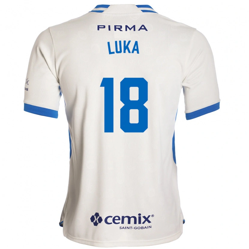 Danxen Kinder Luka Romero #18 Weiß Blau Rot Auswärtstrikot Trikot 2026/27 T-Shirt Schweiz