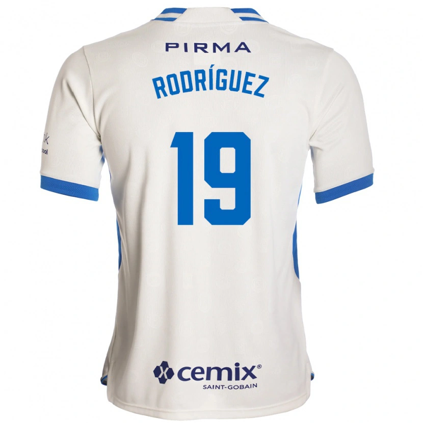 Danxen Kinder Carlos Rodríguez #19 Weiß Blau Rot Auswärtstrikot Trikot 2026/27 T-Shirt Schweiz